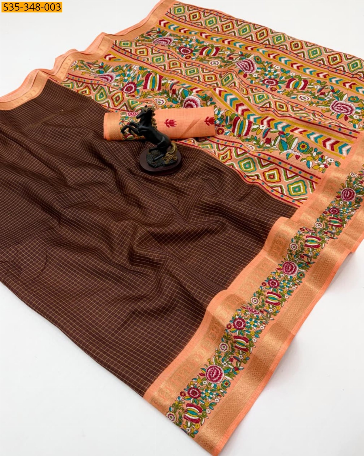 Spice Silk Sarees - Brown