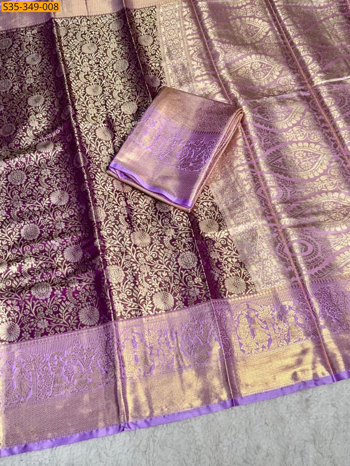 Maroon Kanjivaram  Silk Sarees