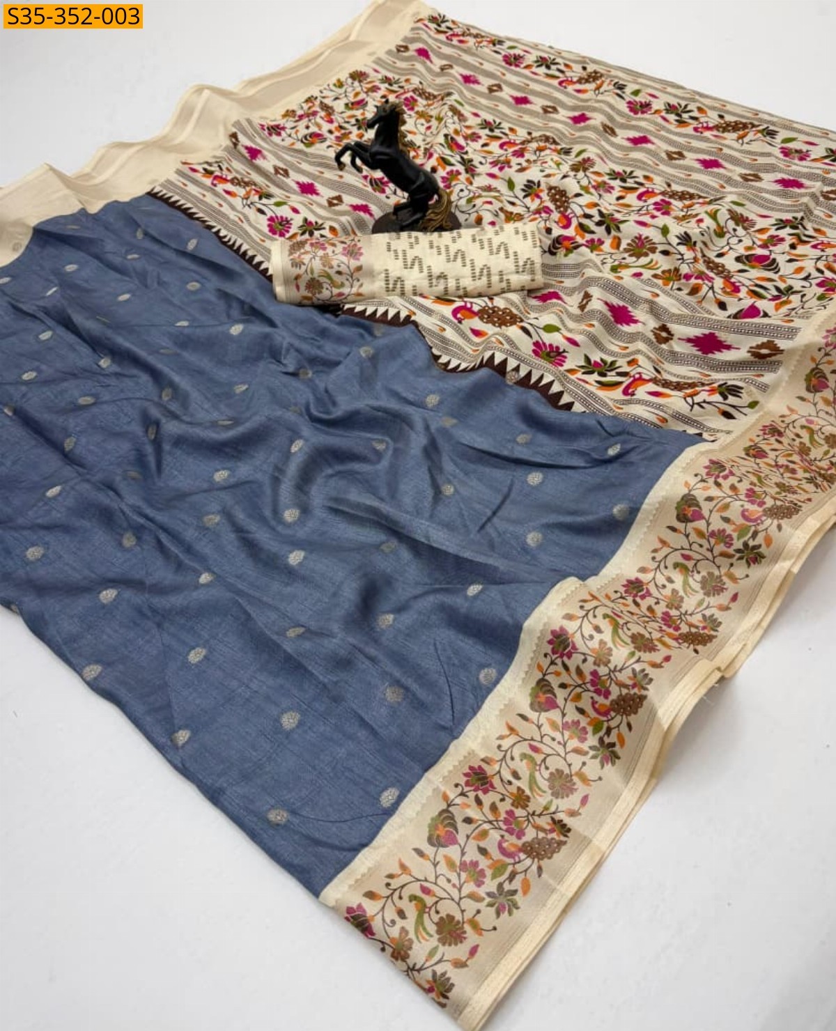 Fancy Tusser Silk Sarees