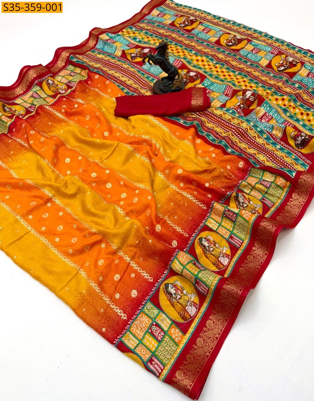 Yellow Spice Silk Sarees