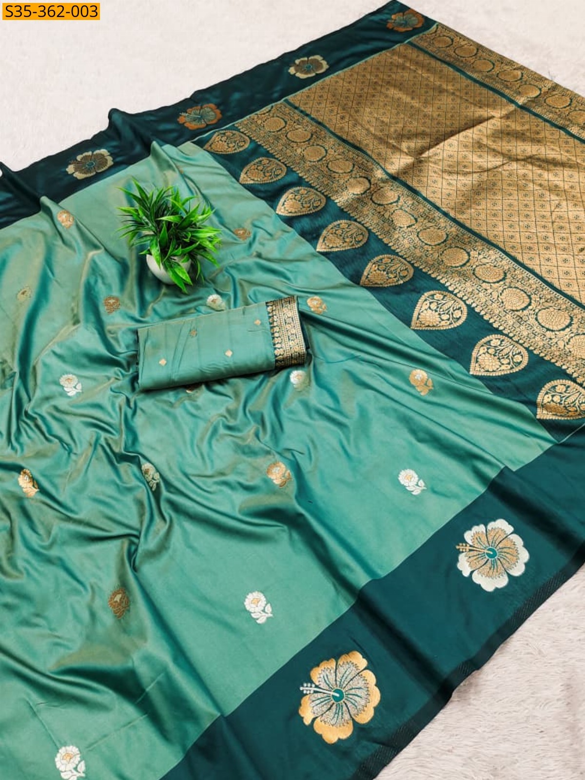 Rama Blue Soft Silk Sarees