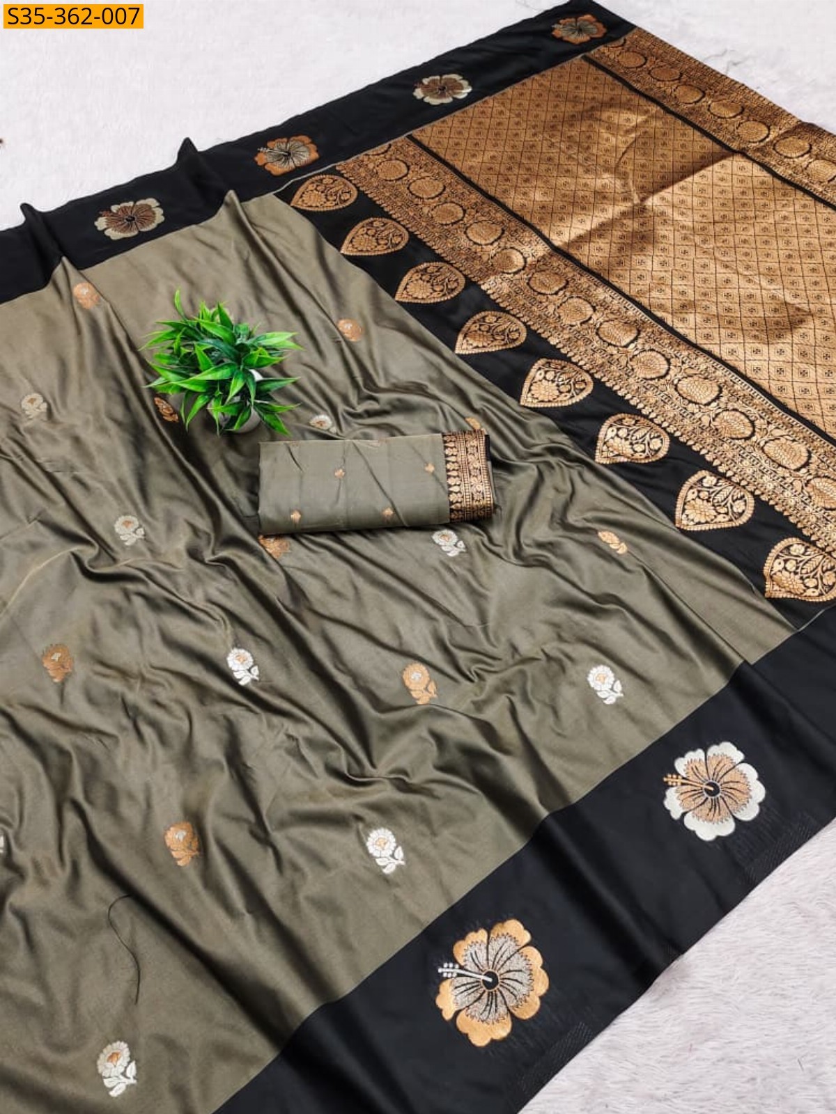Green Soft Silk Sarees