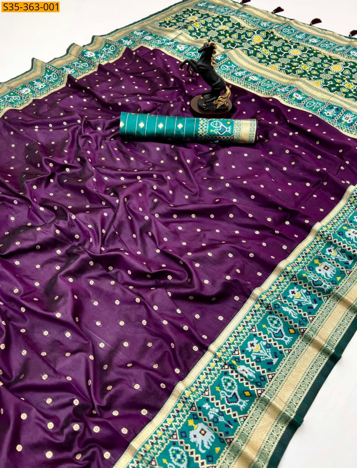 Wine Soft Silk Sarees