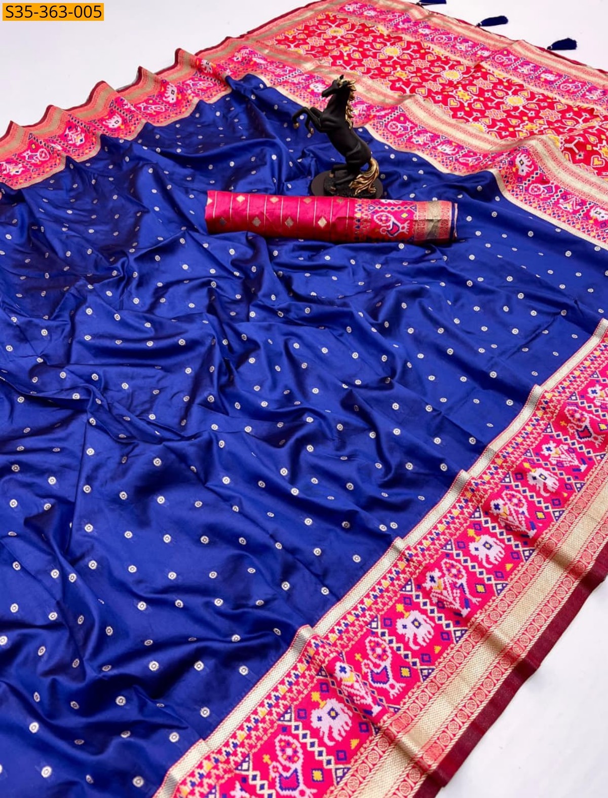 Blue Soft Silk Sarees