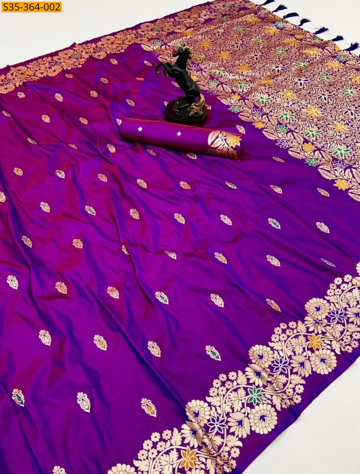 Magenta Soft Silk Saree