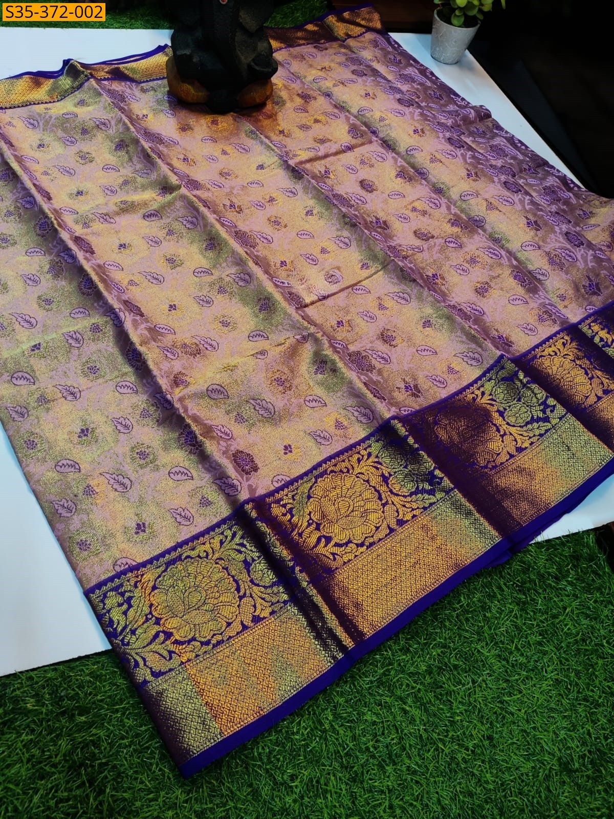 Peah Fancy Soft Kora Tissue Silk Sarees