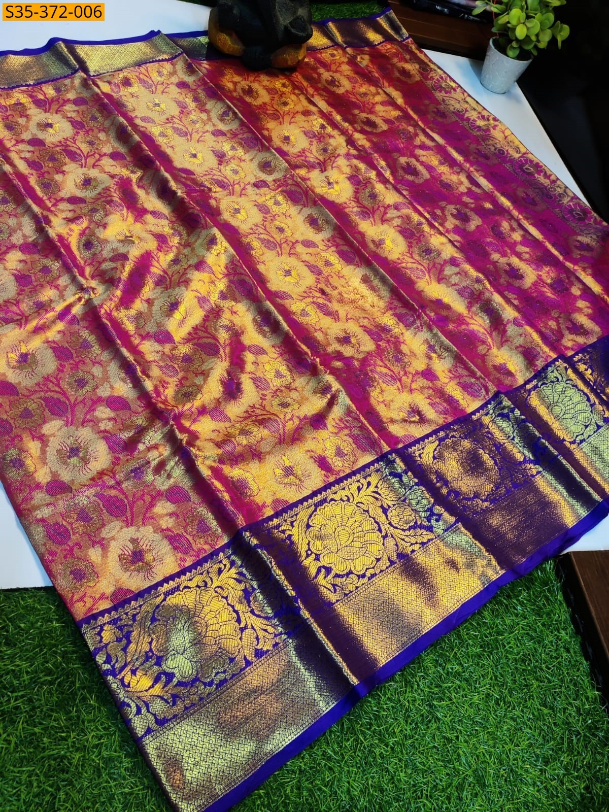 Pink Fancy Soft Kora Tissue Silk Sarees