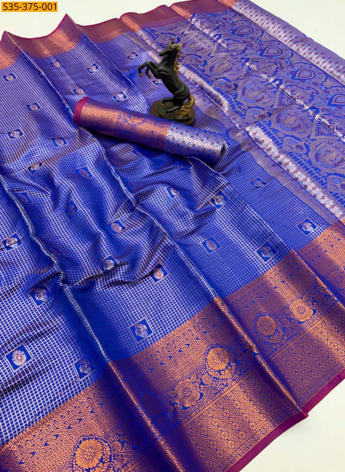 Blue Fancy Soft Silk Sarees