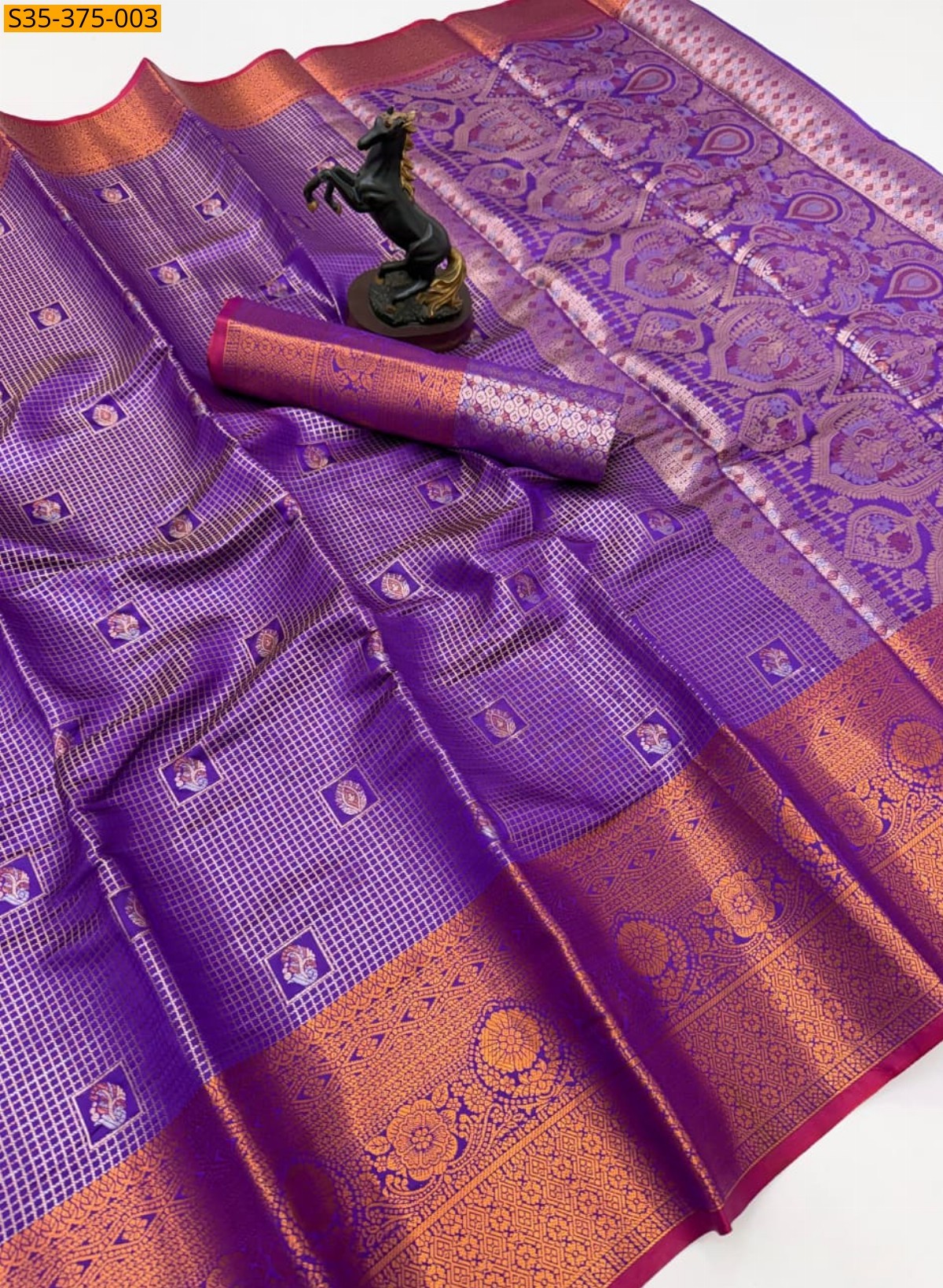 Violet Fancy Soft Silk Sarees