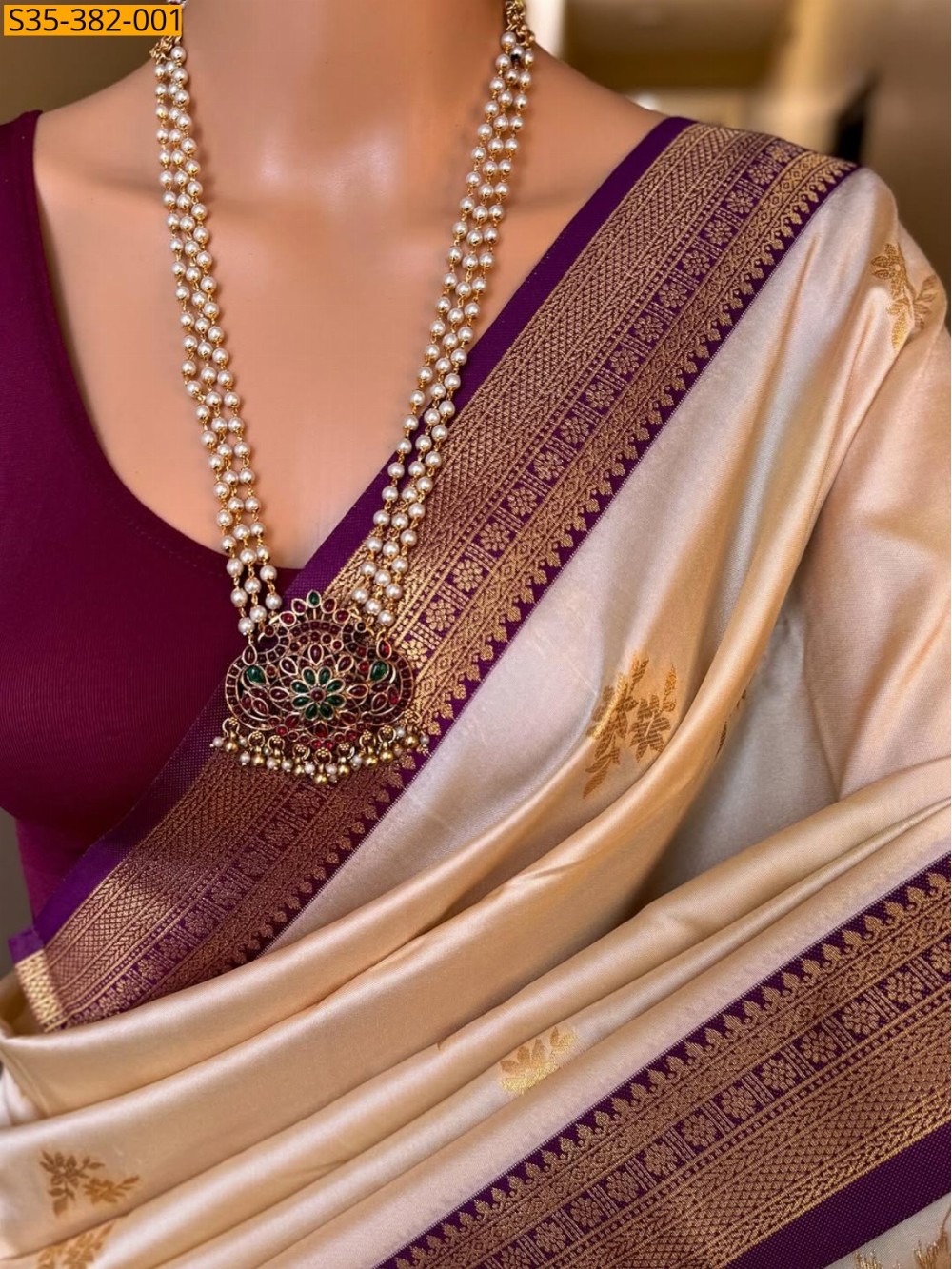 Fancy Soft banarasi silk saree