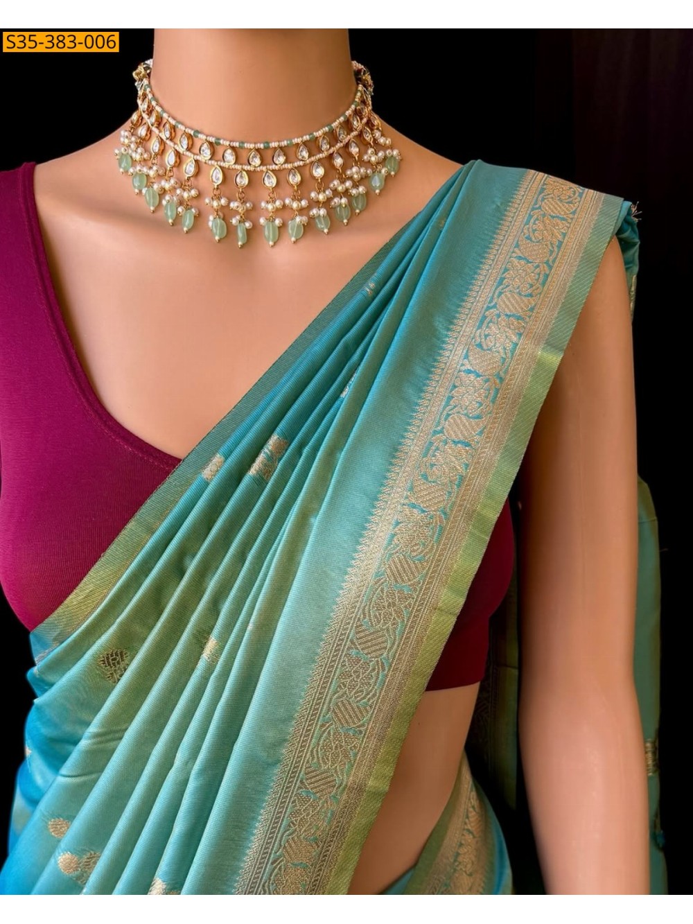Fancy Soft banarasi silk saree