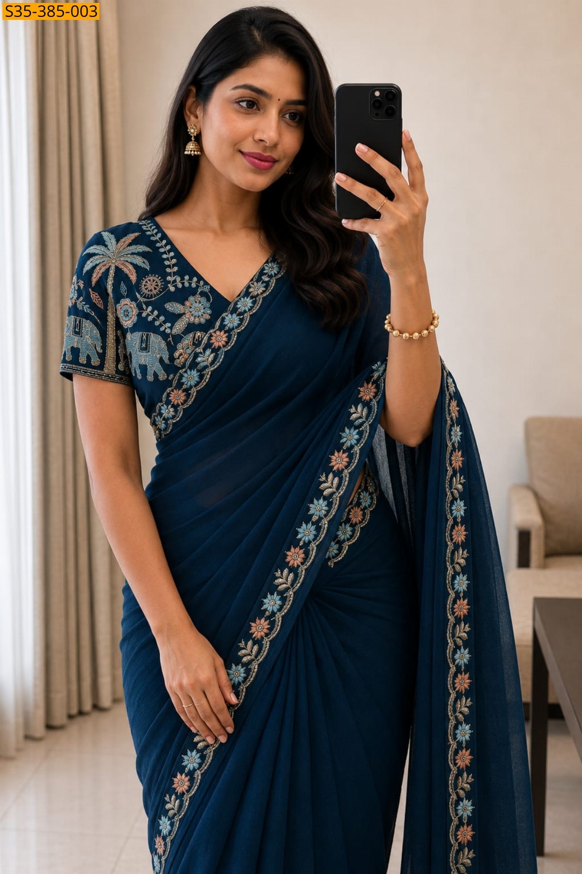 Fancy Star Georgette Saree
