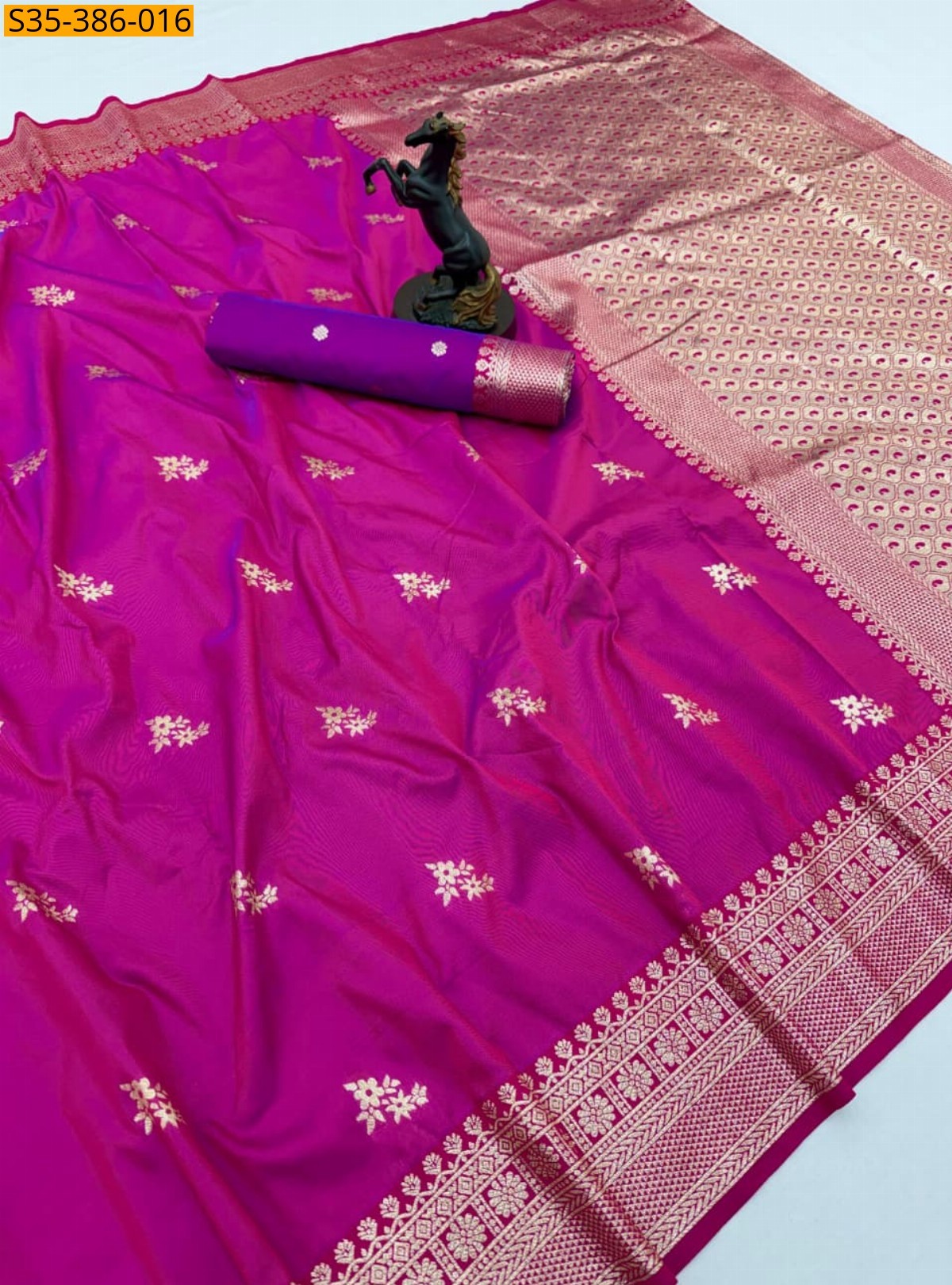 Pink Fancy banarasi silk saree