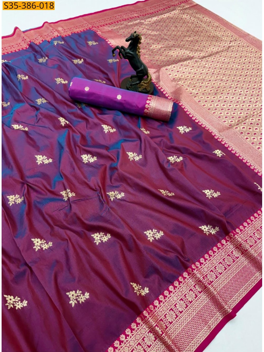 Fancy banarasi silk saree