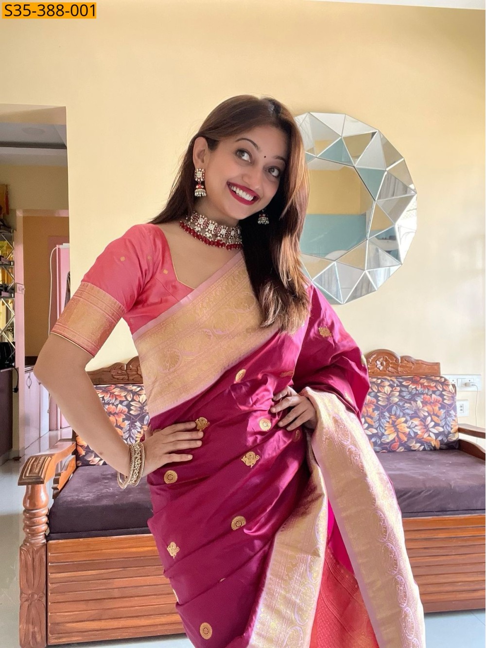 Burgundy Fancy Soft silk saree Burgundy Fancy Soft silk saree