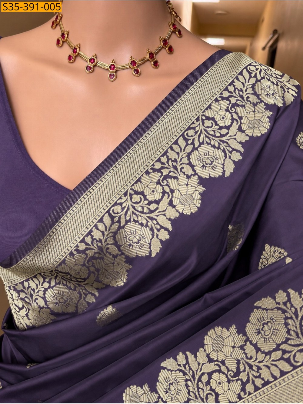 Fancy banarasi silk saree
