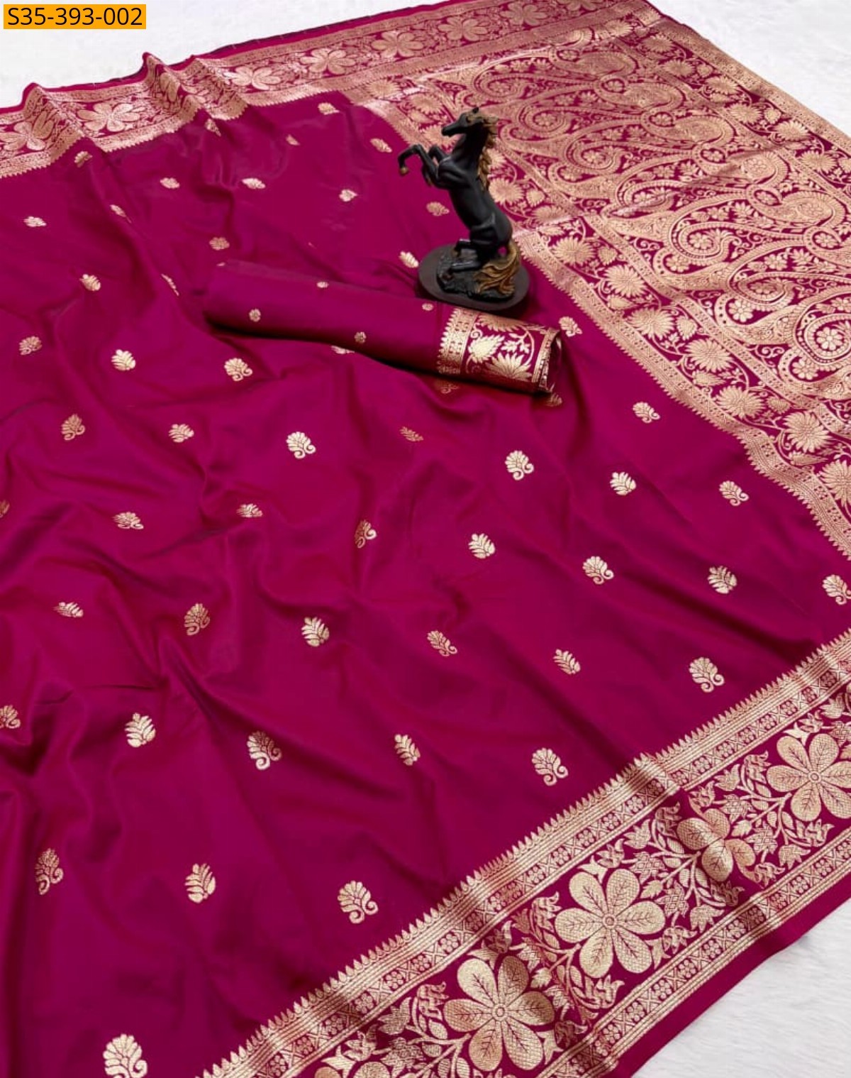 Pink Fancy banarasi silk saree