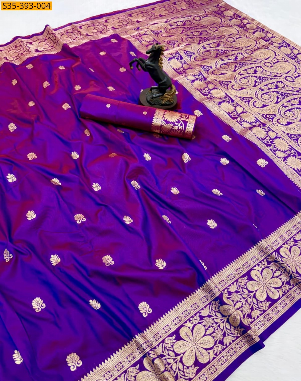 Violet Fancy banarasi silk saree