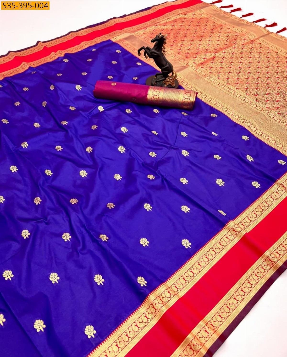 Blue Fancy Soft Silk Sarees