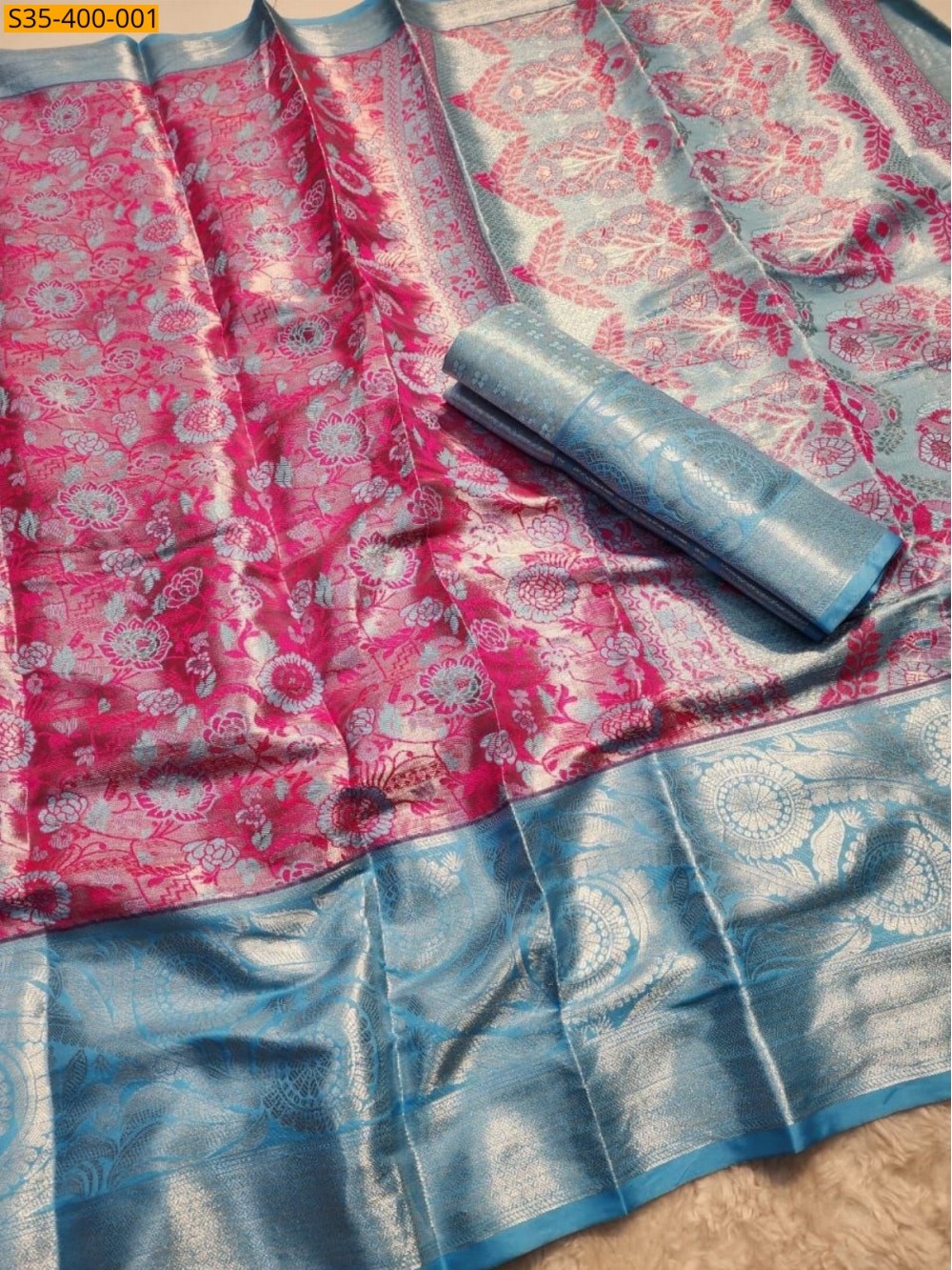 Fancy Kanjivaram Tissue Silk Saree