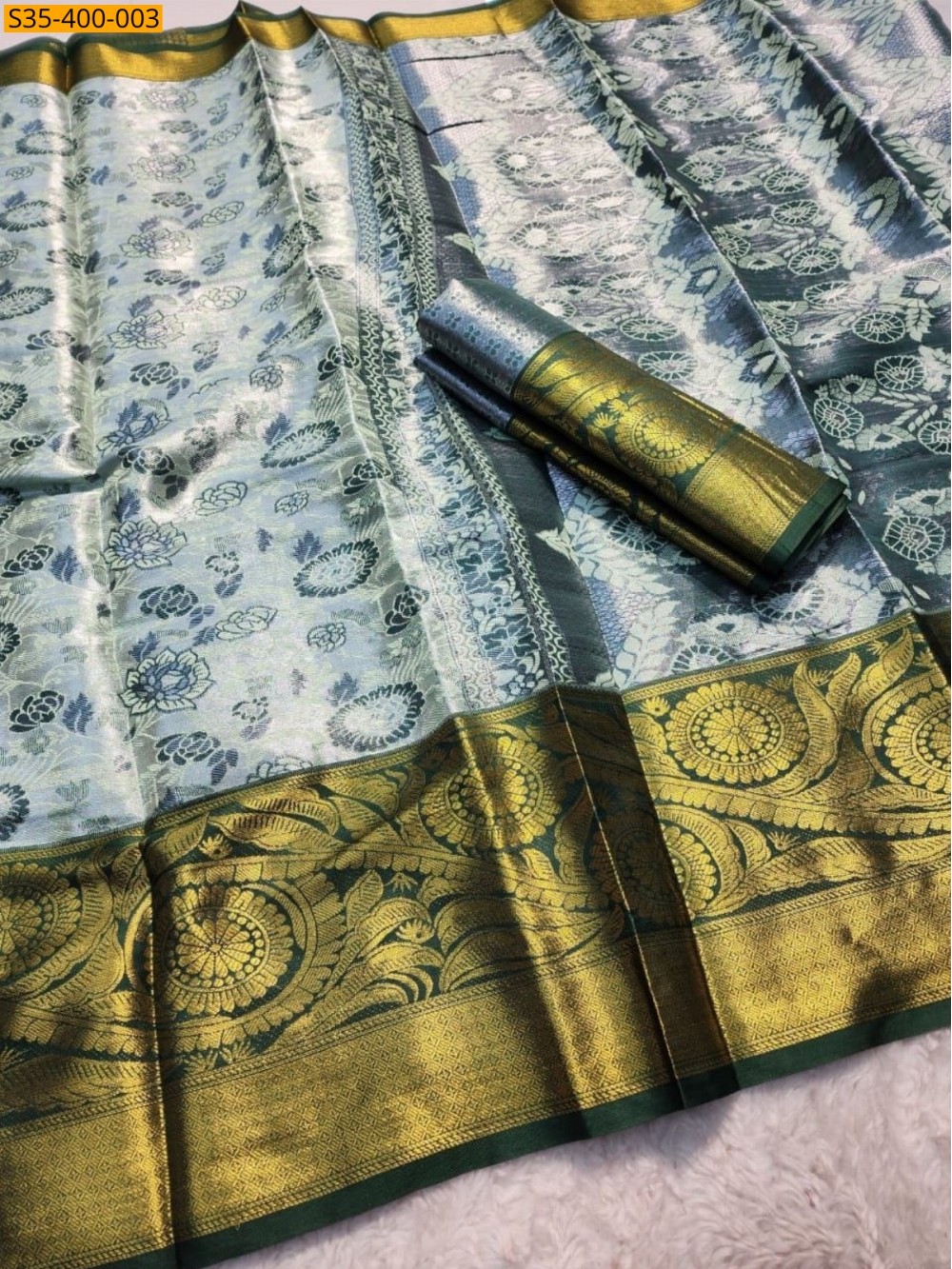 Fancy Kanjivaram Tissue Silk Saree