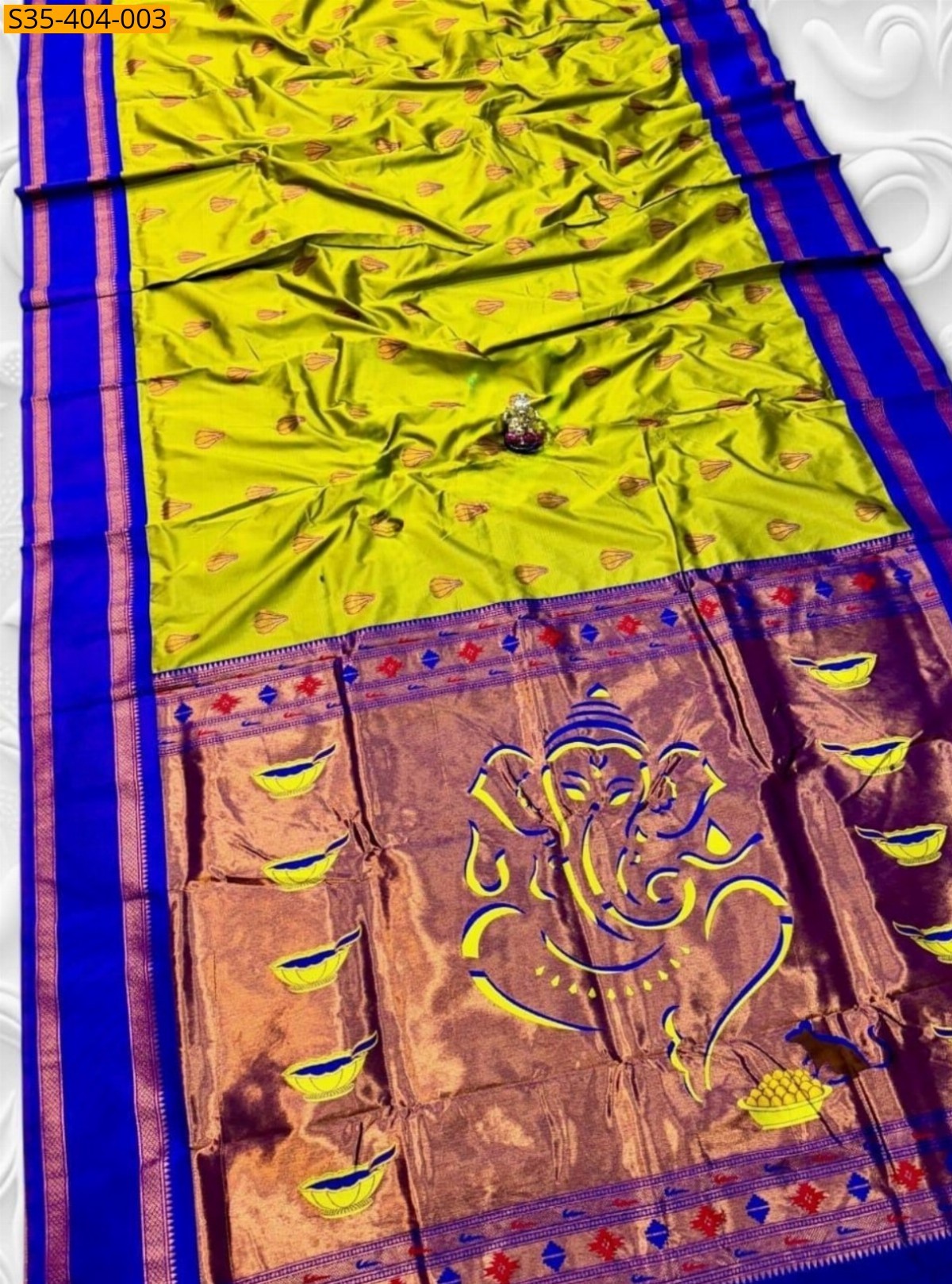 Brown Fancy Soft Silk Modak Paithani Sarees