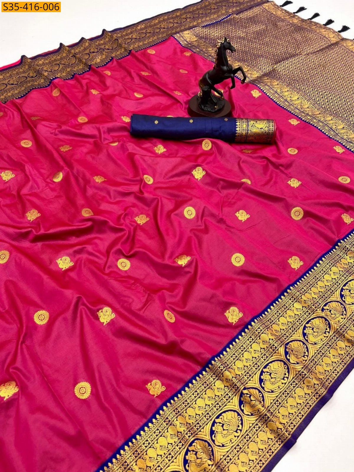 Pink Fancy Soft Silk Saree