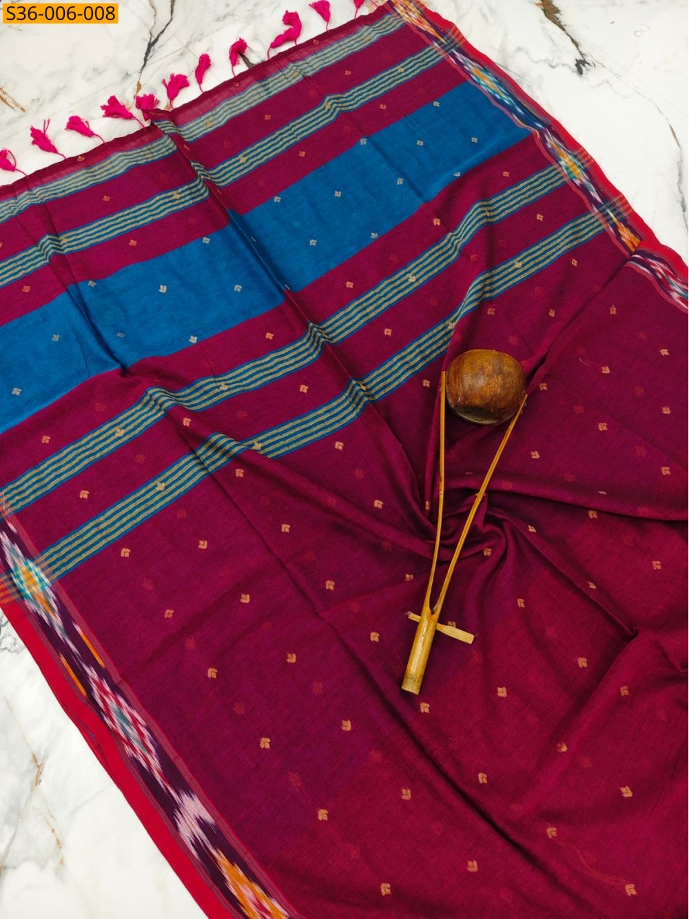 Fancy Bengal Cotton Saree
