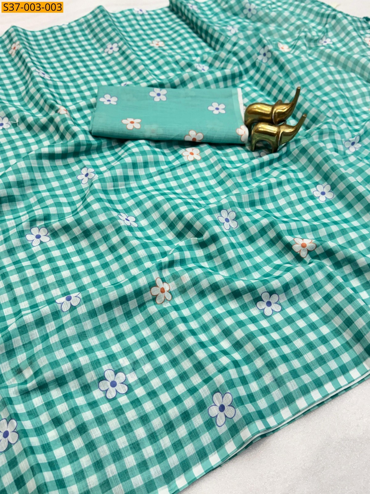 Fancy Soft Linen Cotton Sarees