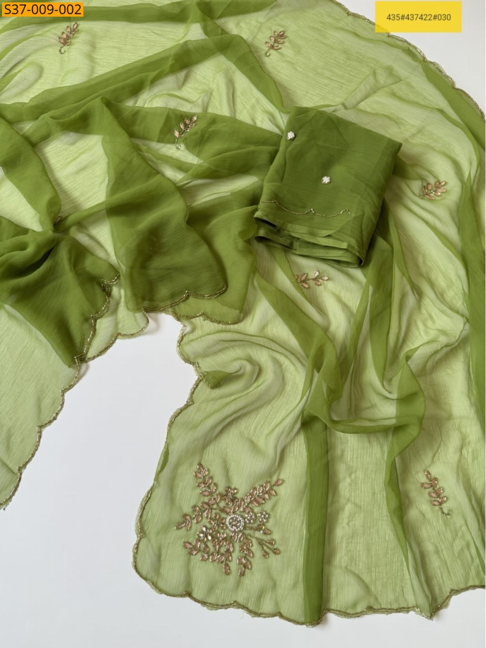 Fancy Ciffon handwork Light weight sarees 