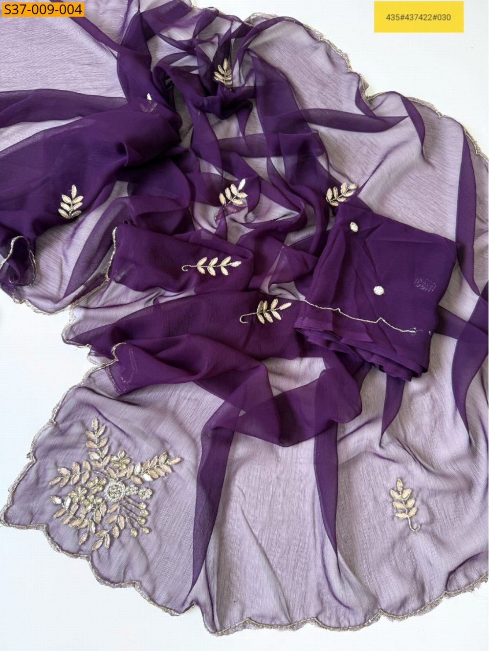 Fancy Ciffon handwork Light weight sarees 
