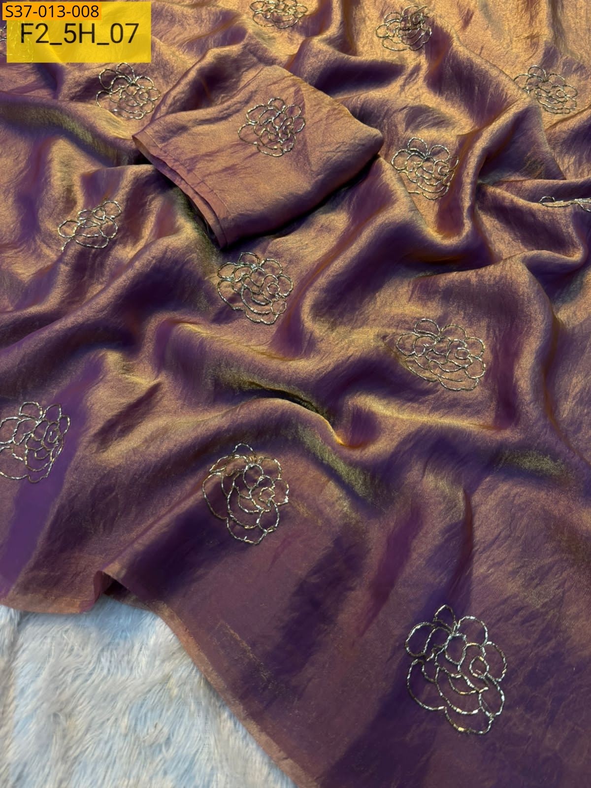 Onion Fancy  Space Silk Saree