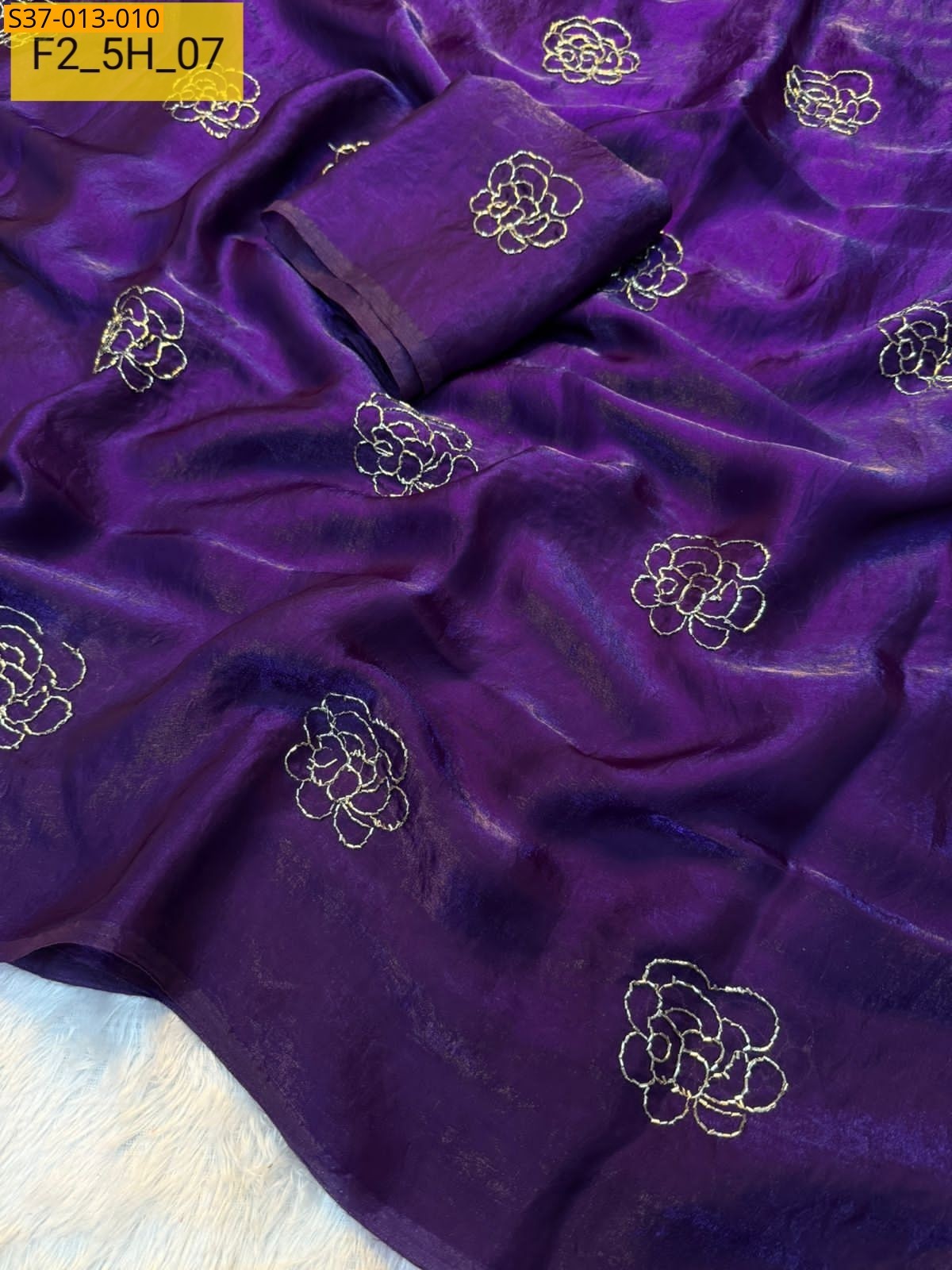 Violet Fancy  Space Silk Saree