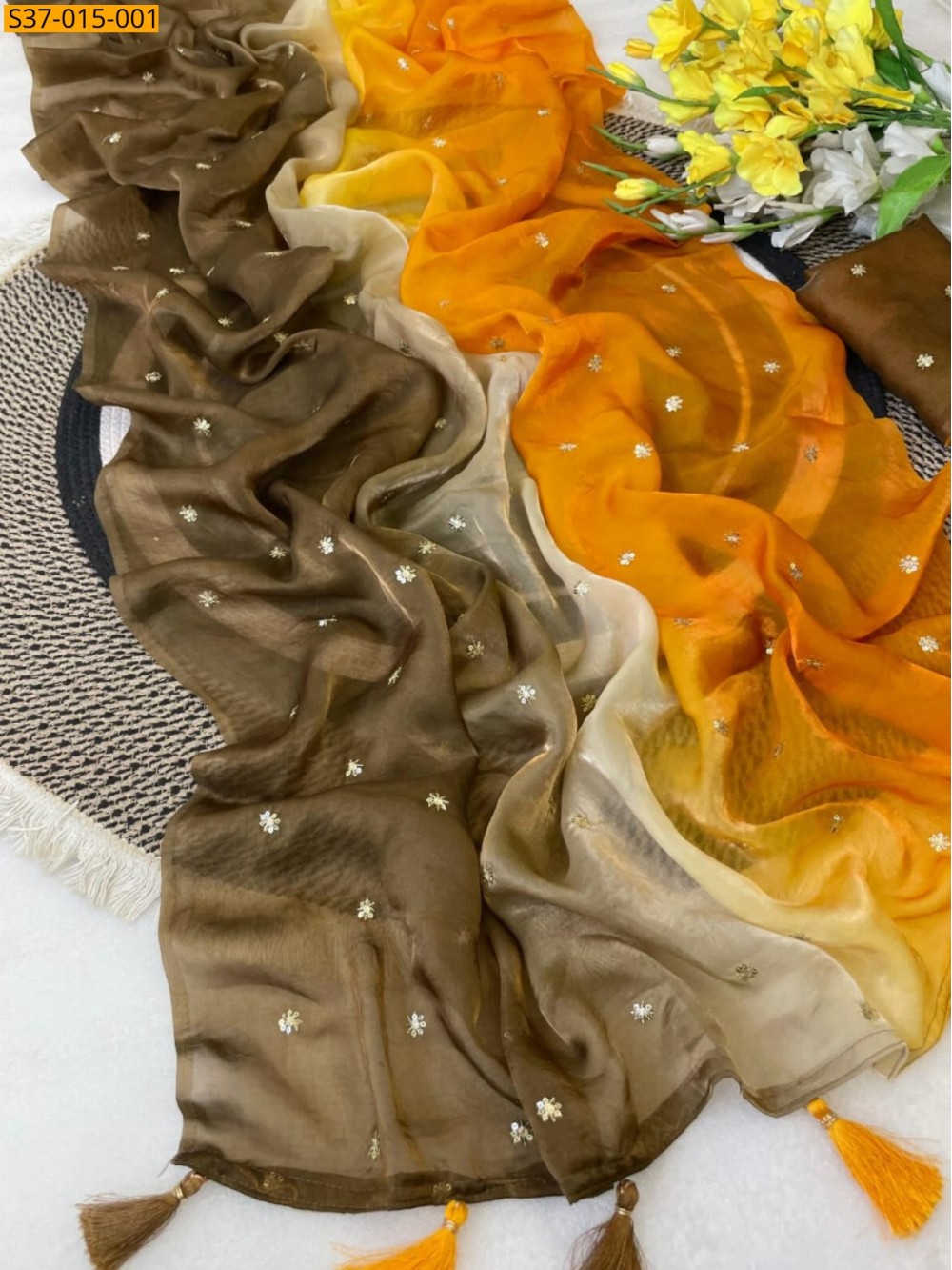 Fancy Fendy Satin Saree