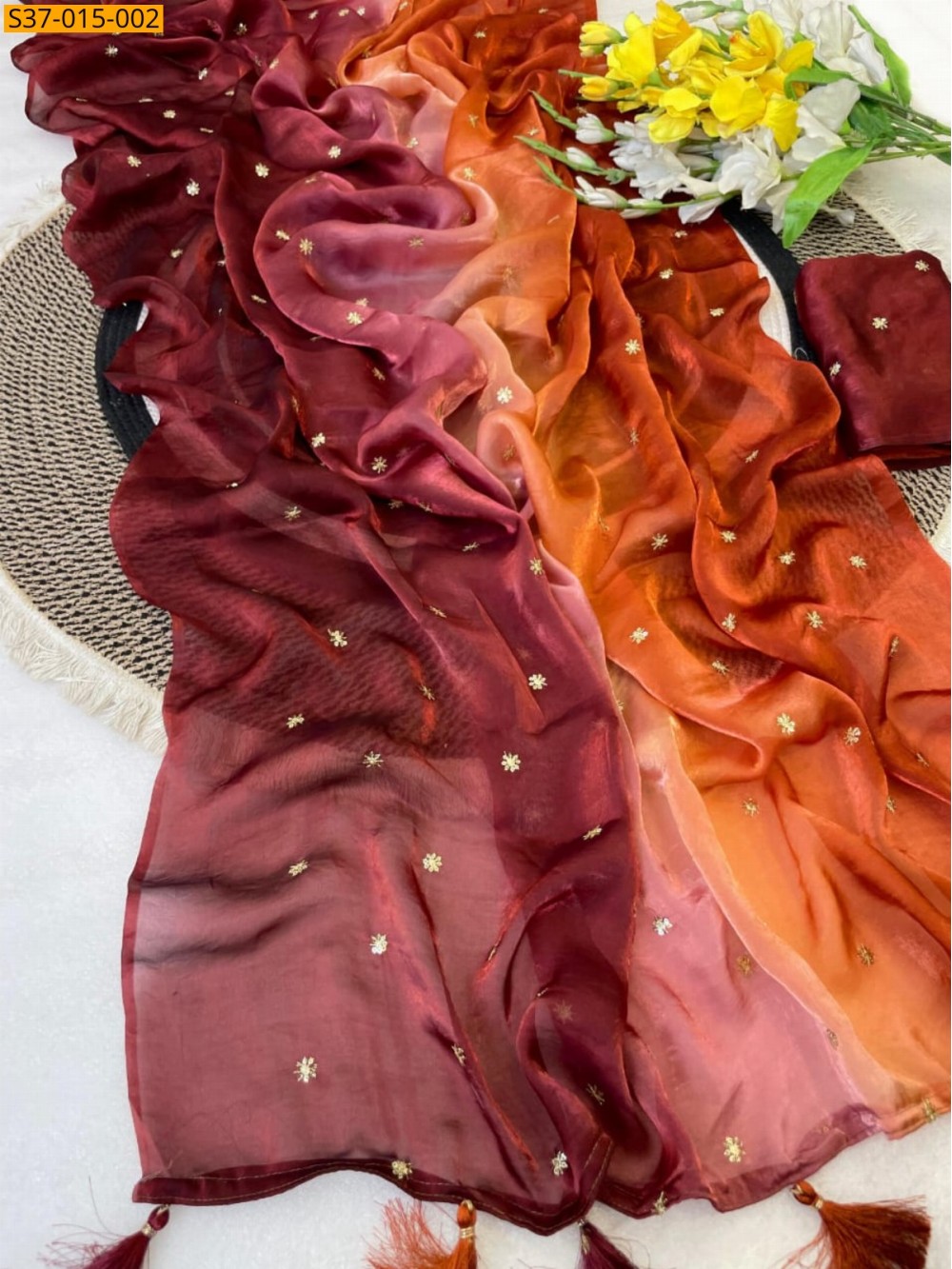 Fancy Fendy Satin Saree