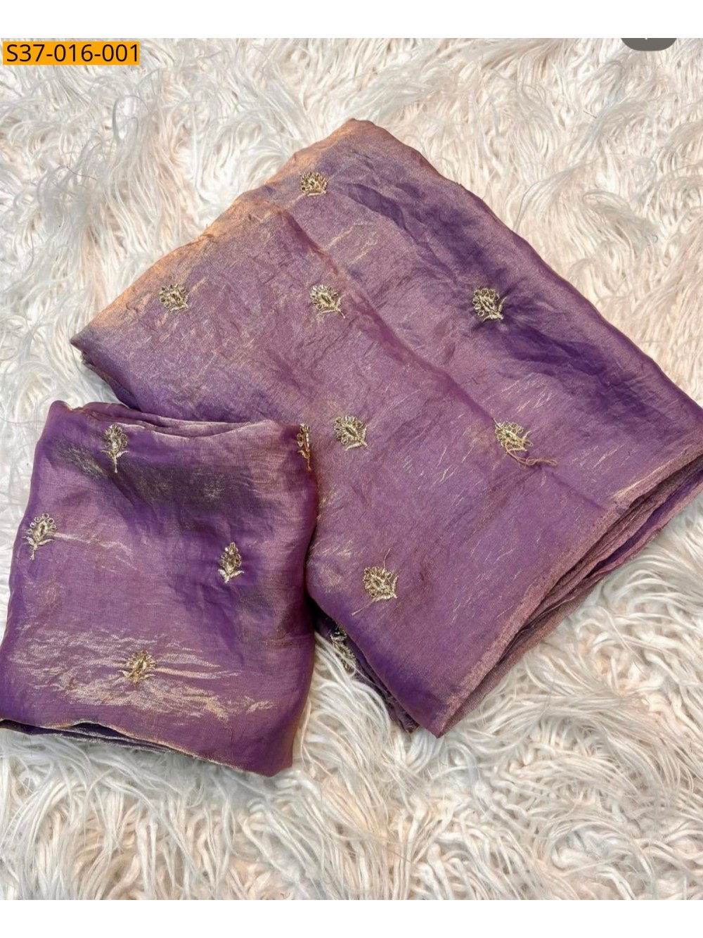 Fancy Fendy Sattin Dual Shaded Saree