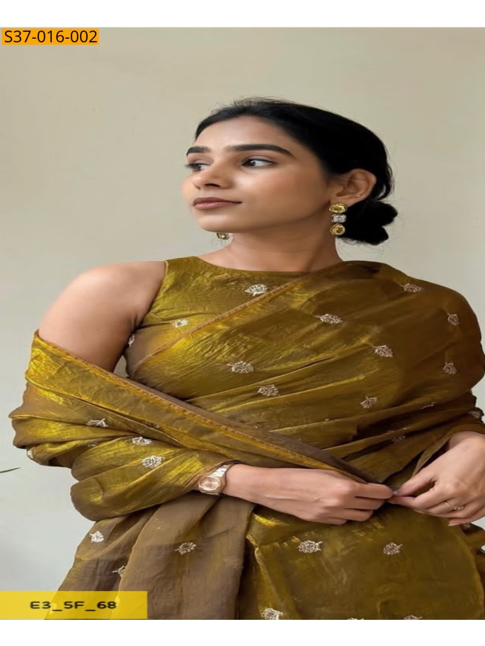 Fancy Fendy Sattin Dual Shaded Saree