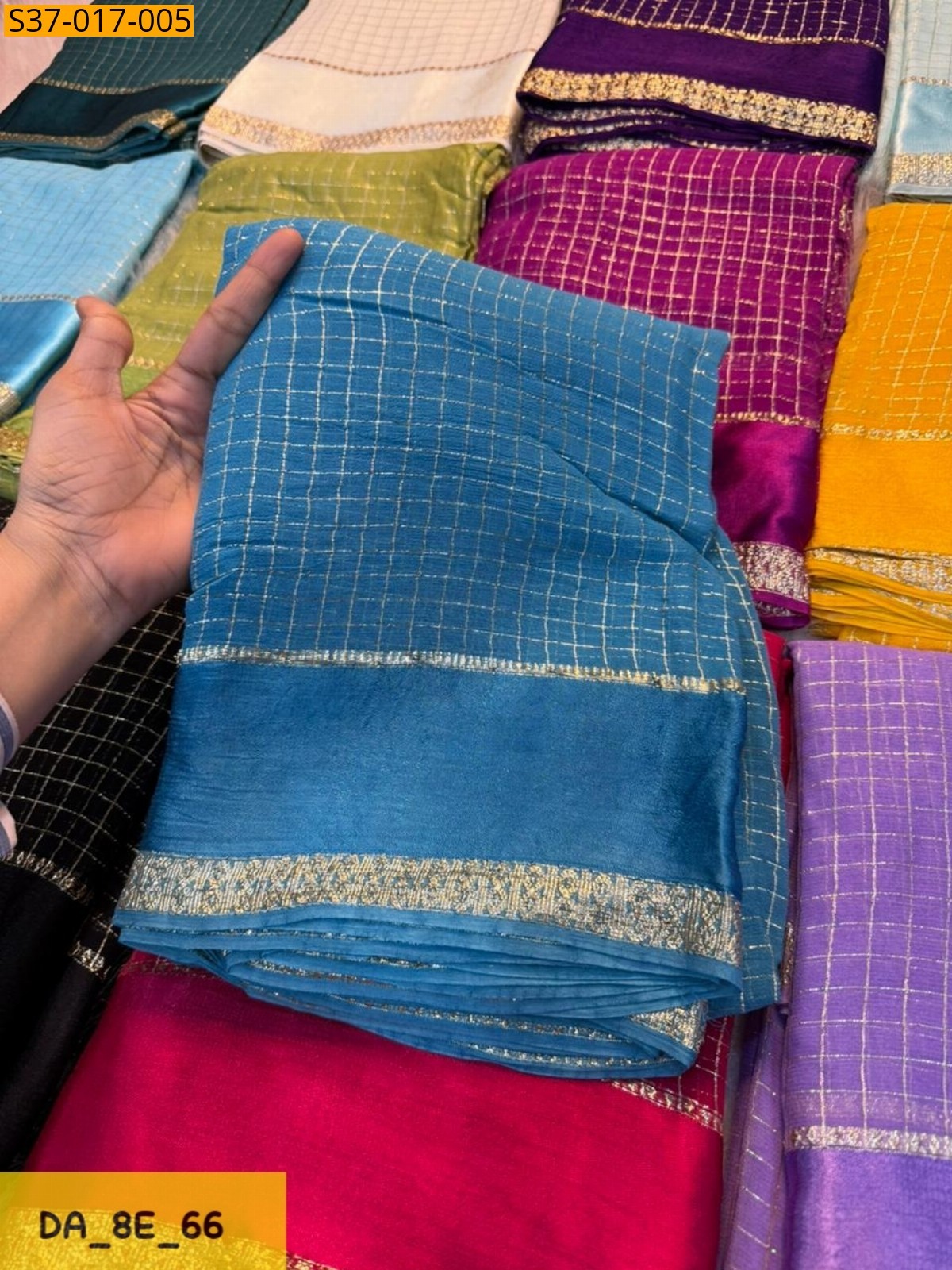 Blue Fancy Viscose Georgette Saree