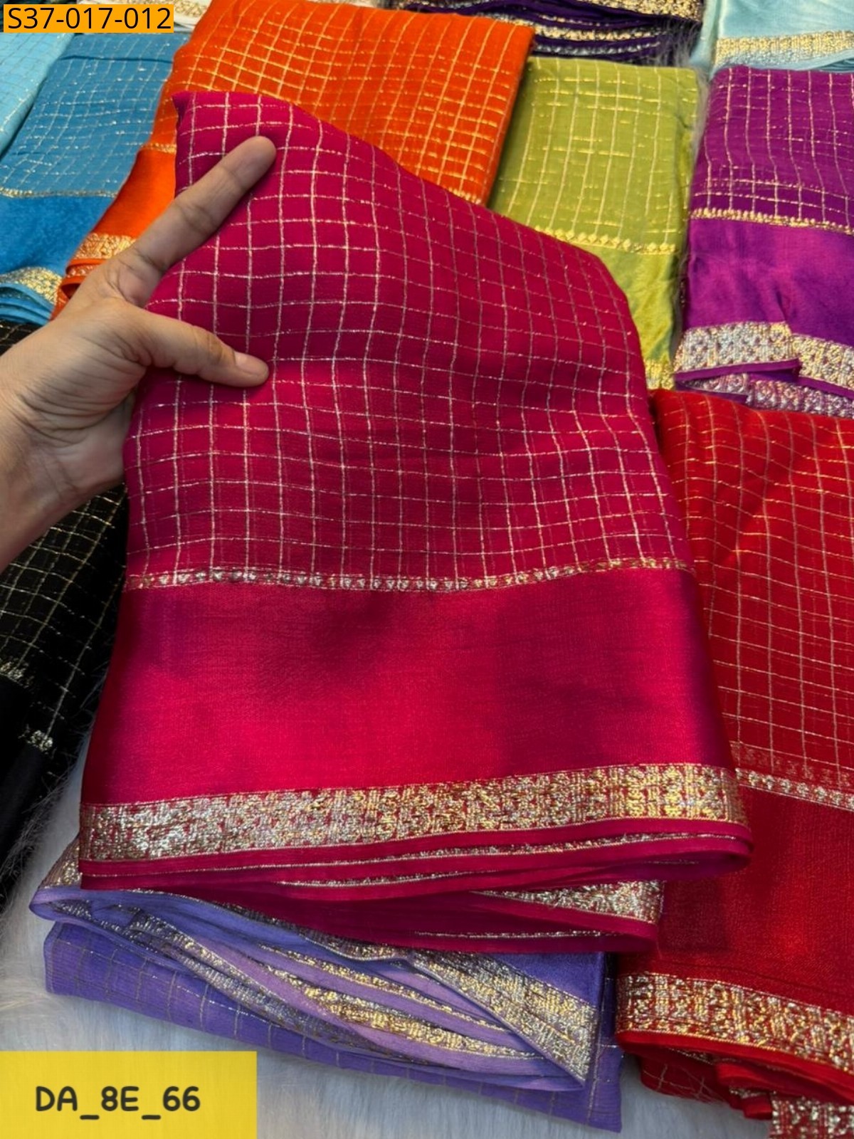 Pink Fancy Viscose Georgette Saree