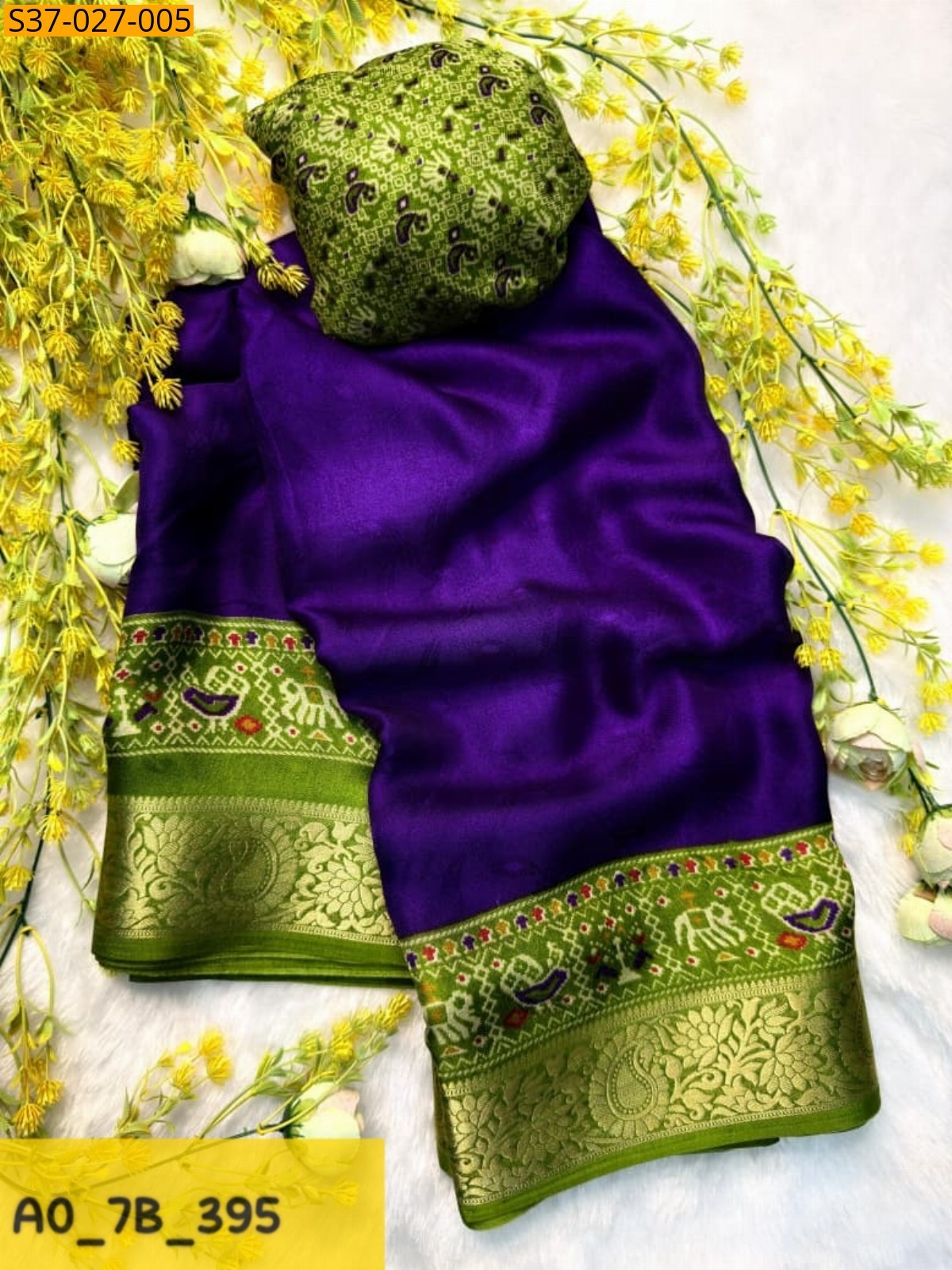 Violet Fancy Marshmellow Sarees
