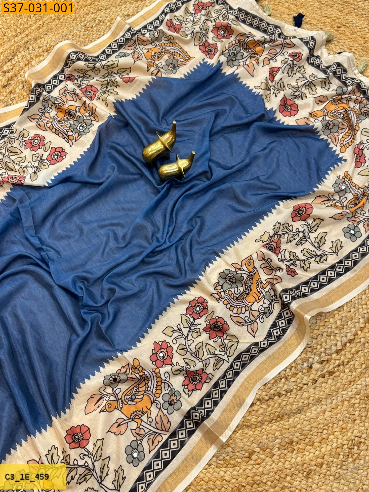 Blue Fancy Silk Sarees