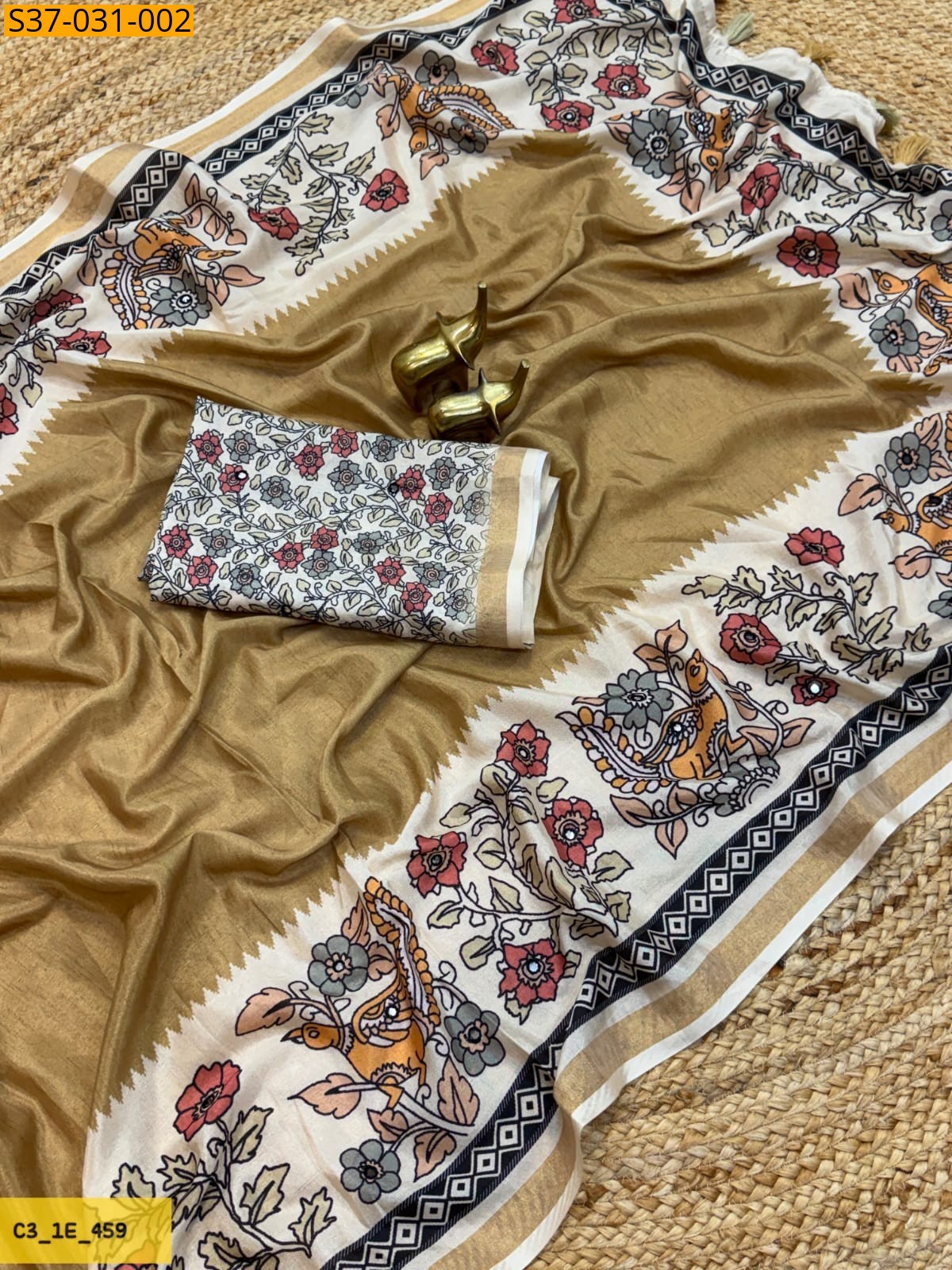 Brown Fancy Silk Sarees