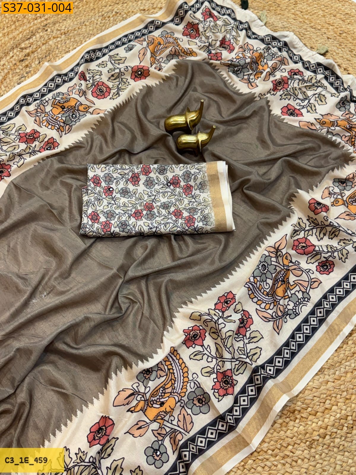 Gray Fancy Silk Sarees
