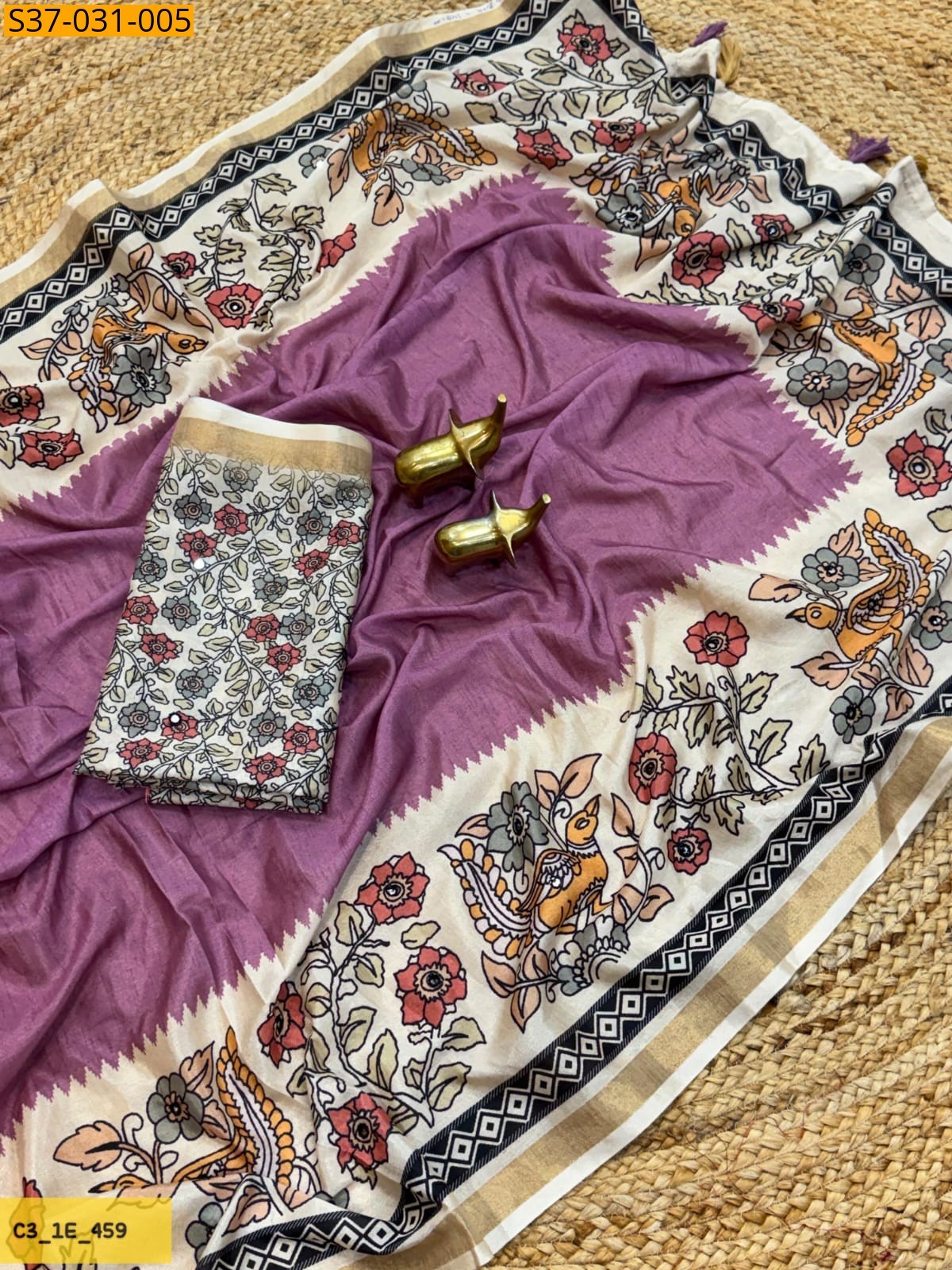 Onion Fancy Silk Sarees