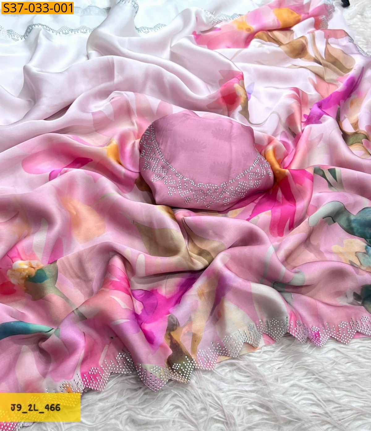 Pink Fancy Maheshwari Silk Sarees