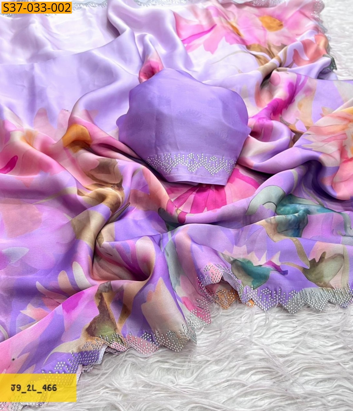 Lavender Fancy Maheshwari Silk Sarees