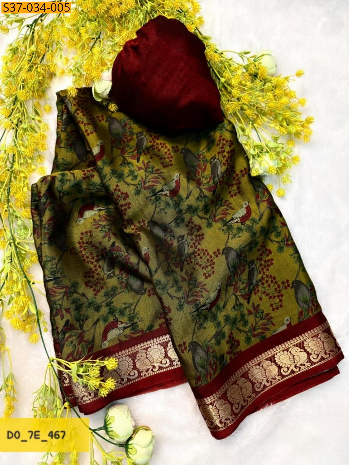 Green Fancy dola silk Sarees