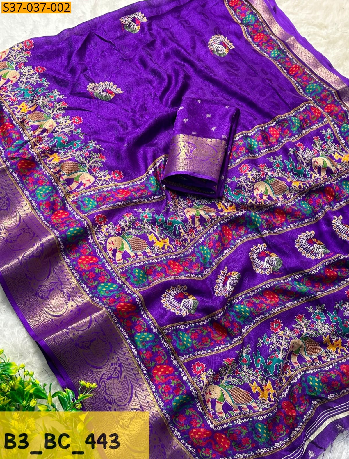 Violet Fancy Mass Mellow Sarees