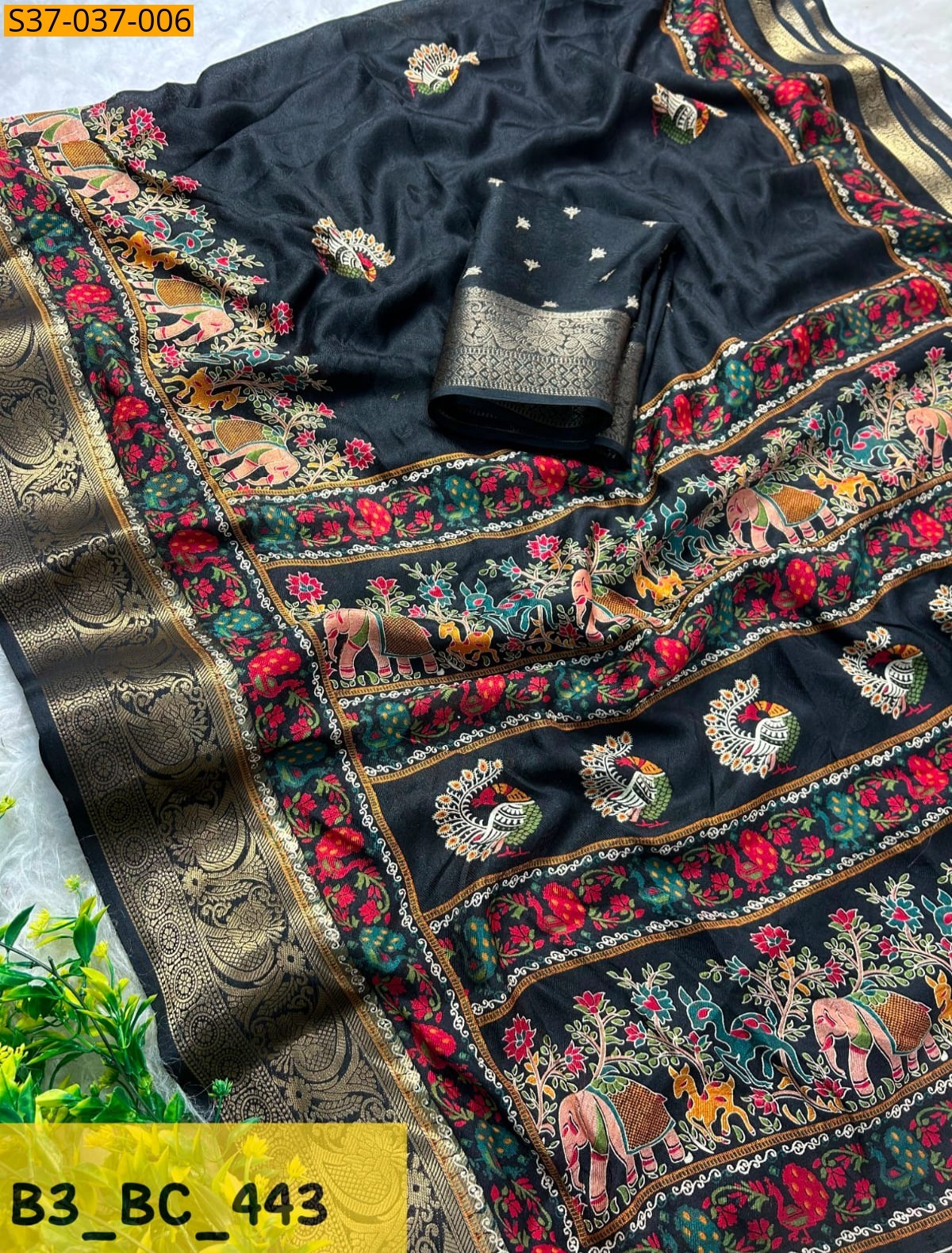 Black Fancy Mass Mellow Sarees