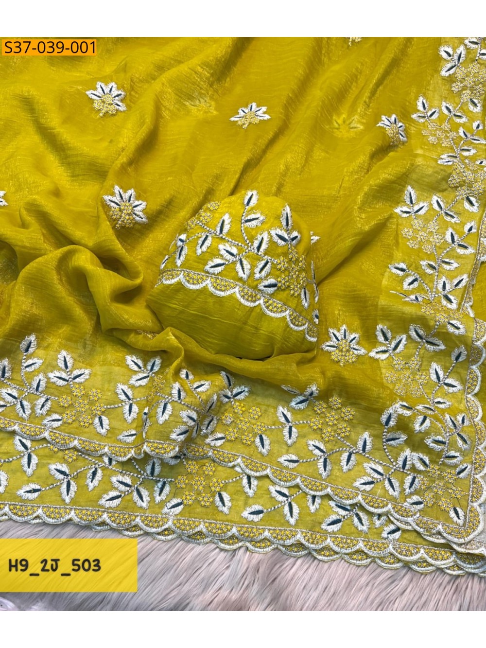 Fancy Crunchy Silk Saree